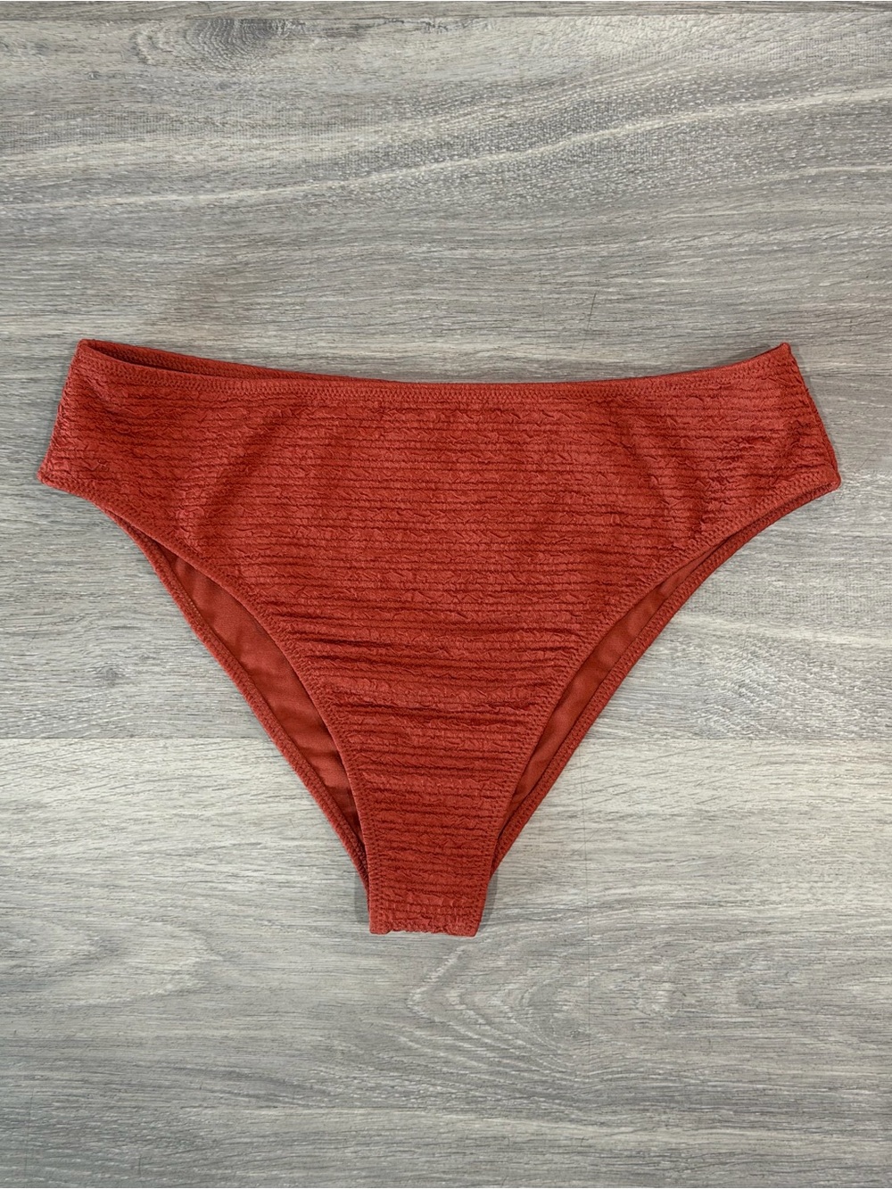 West of Melrose Tilly’s High Waist Bikini Bottom Rust Size Large NWT